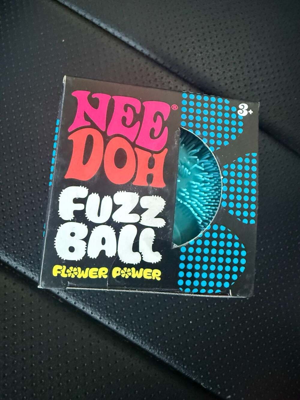 NeeDoh Fuzz Ball Flower Power Blue Stress Ball Schylling